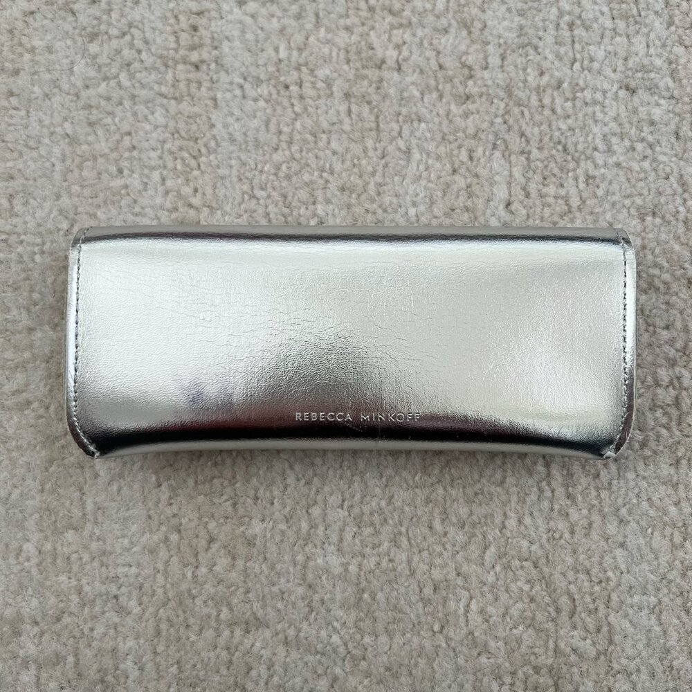Rebecca Minkoff Silver Metallic Sunglasses Case
